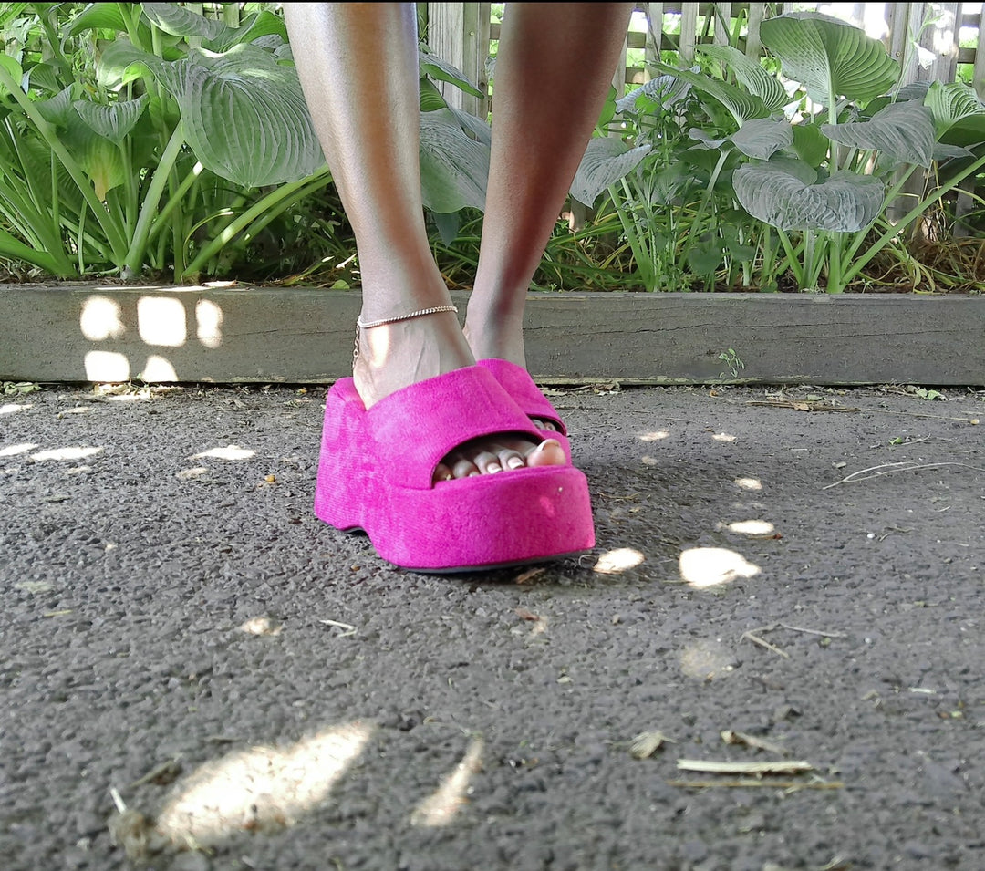 Hot Pink Mirage Wedge Heel | MHYK