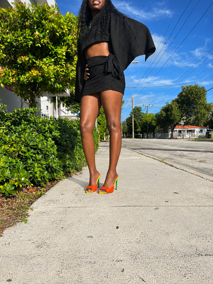 Sienna Draped Two-Piece Skirt Set