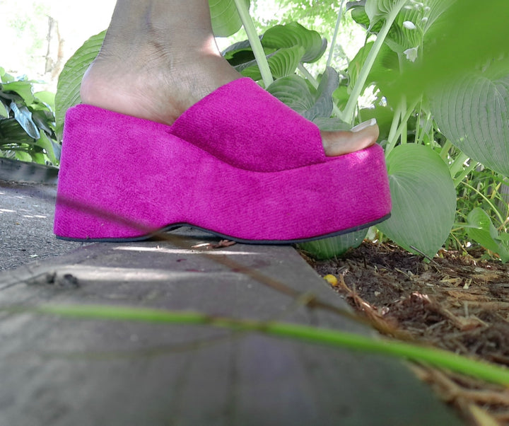 Hot Pink Mirage Wedge Heel | MHYK