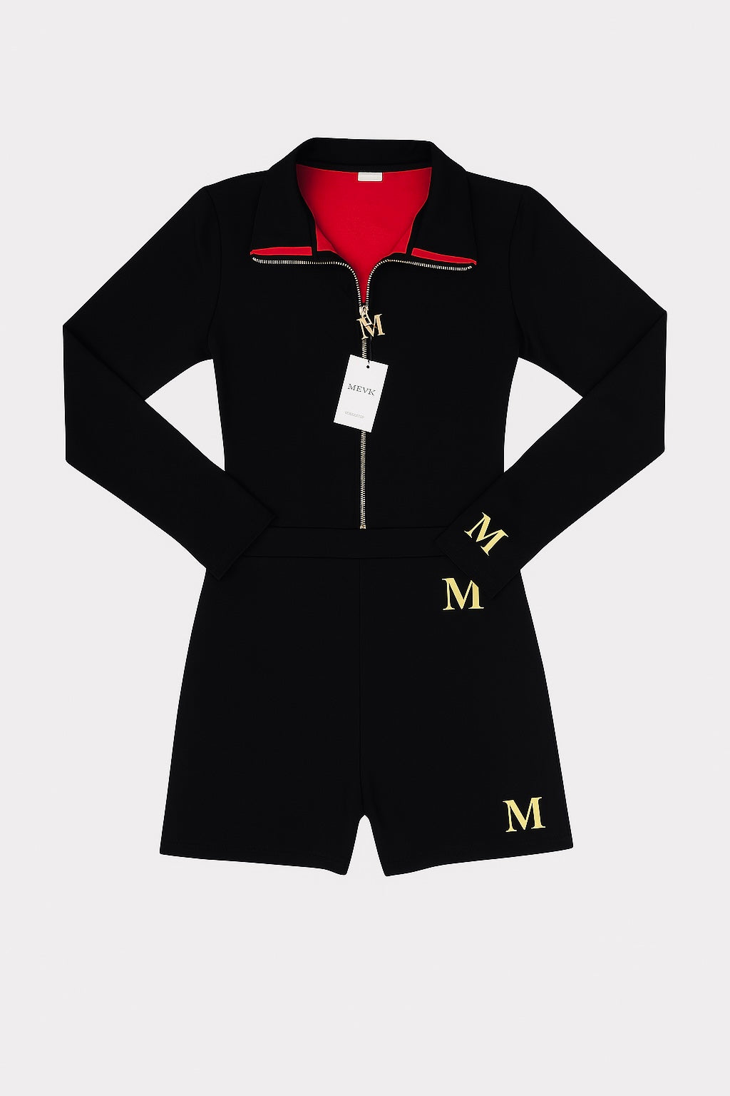 Midnight Muse Romper Black Long Sleeve Romper for Women | MHYK