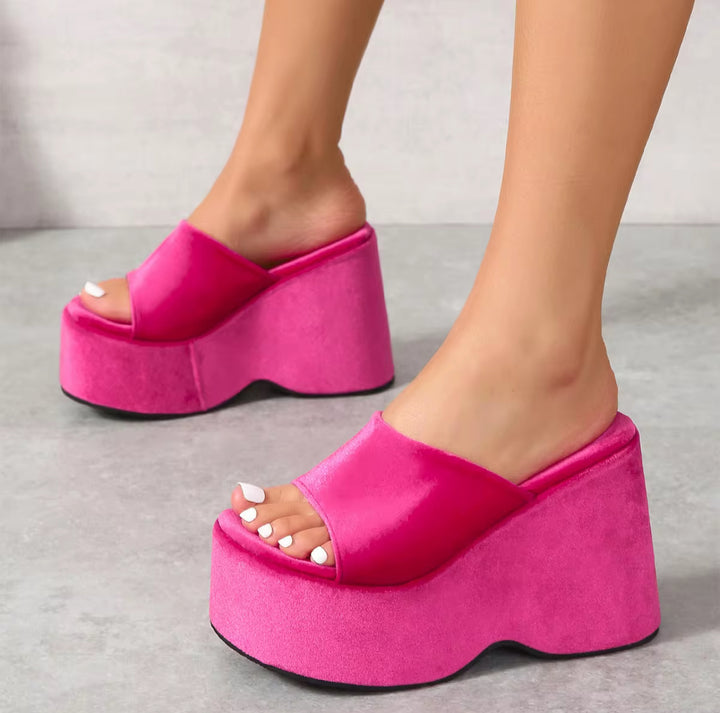 Hot Pink Mirage Wedge Heel | MHYK
