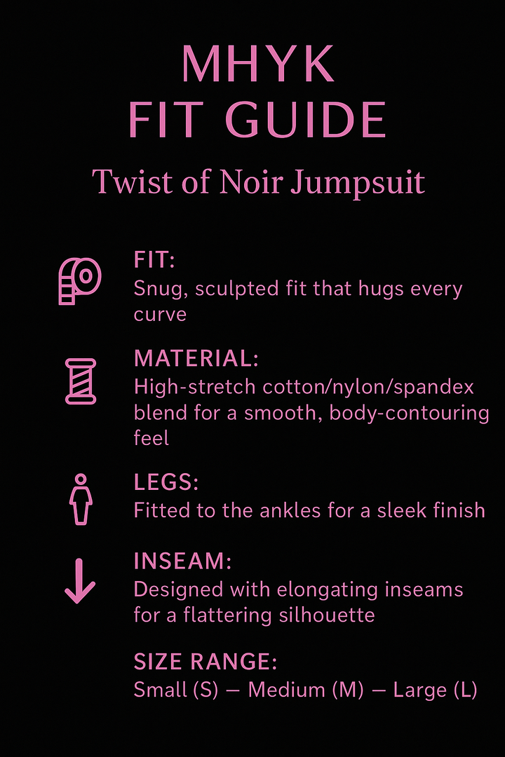 Twist of Noir| Black Jumpsuit for women| MHYK